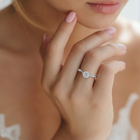 Silver Cluster Ring