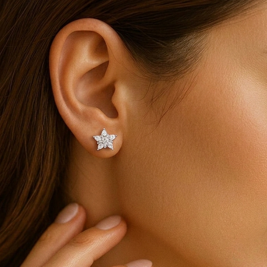 Silver Star Studs