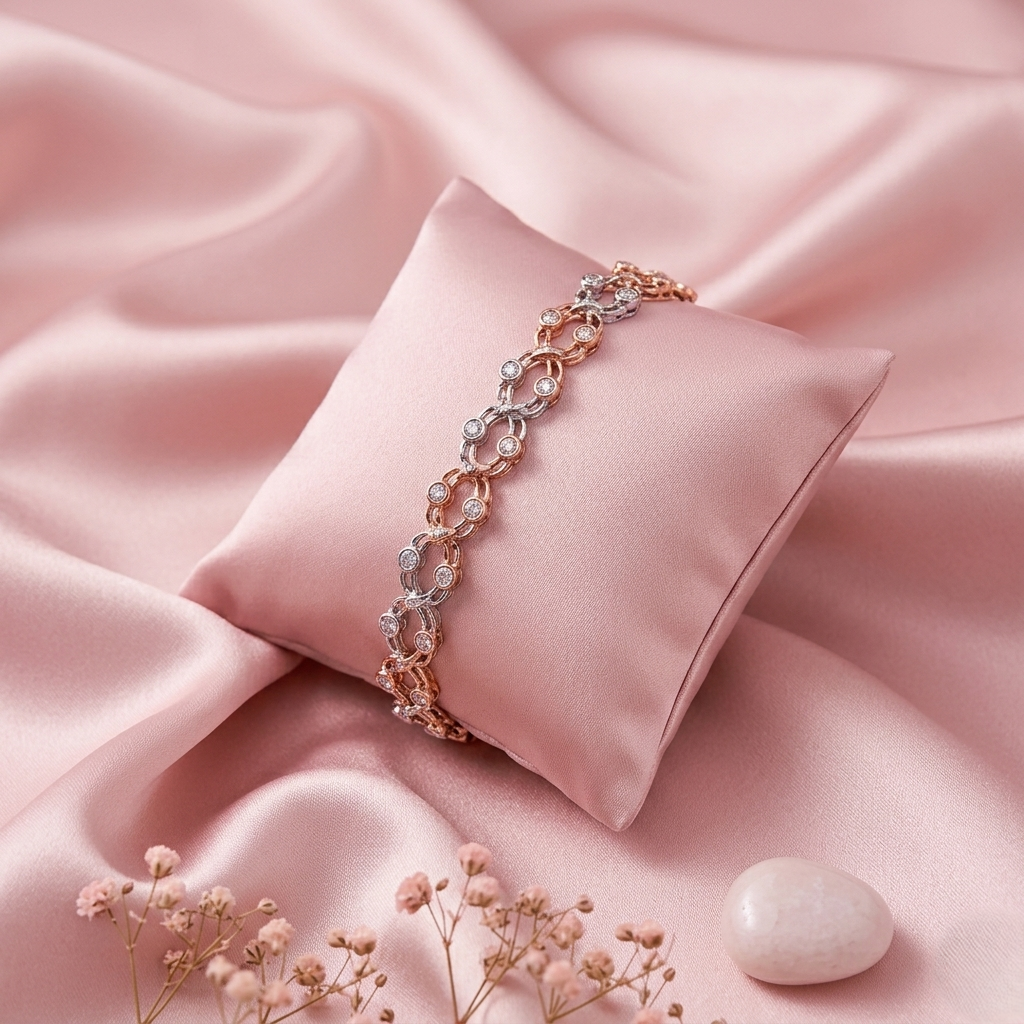 Two-Tone Infinity Bracelet