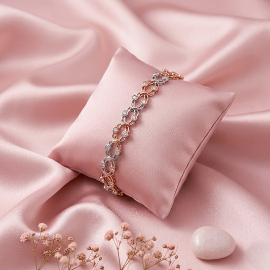 Two-Tone Infinity Bracelet