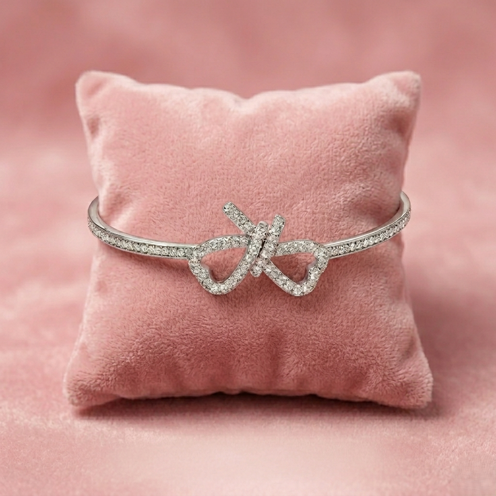 Sparkling Bow Bracelet