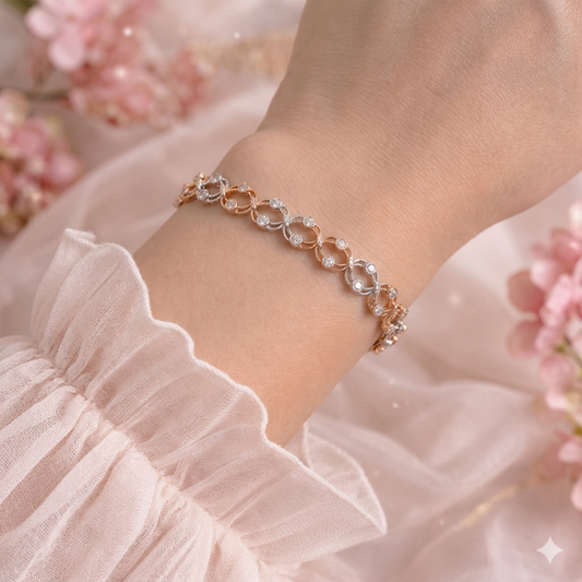 Two-Tone Infinity Bracelet