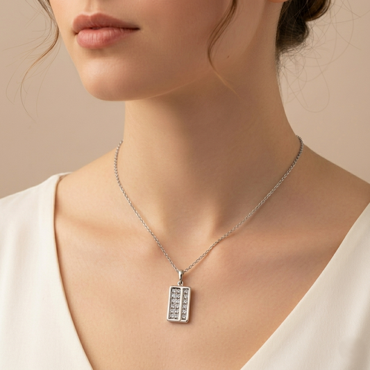 Silver Bar Necklace