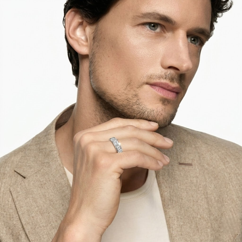 Diamond Band Statement Ring