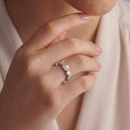 Silver Halo Ring