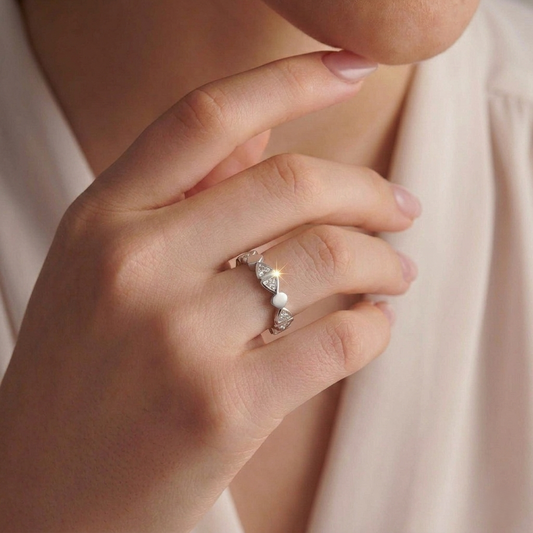 Silver Halo Ring
