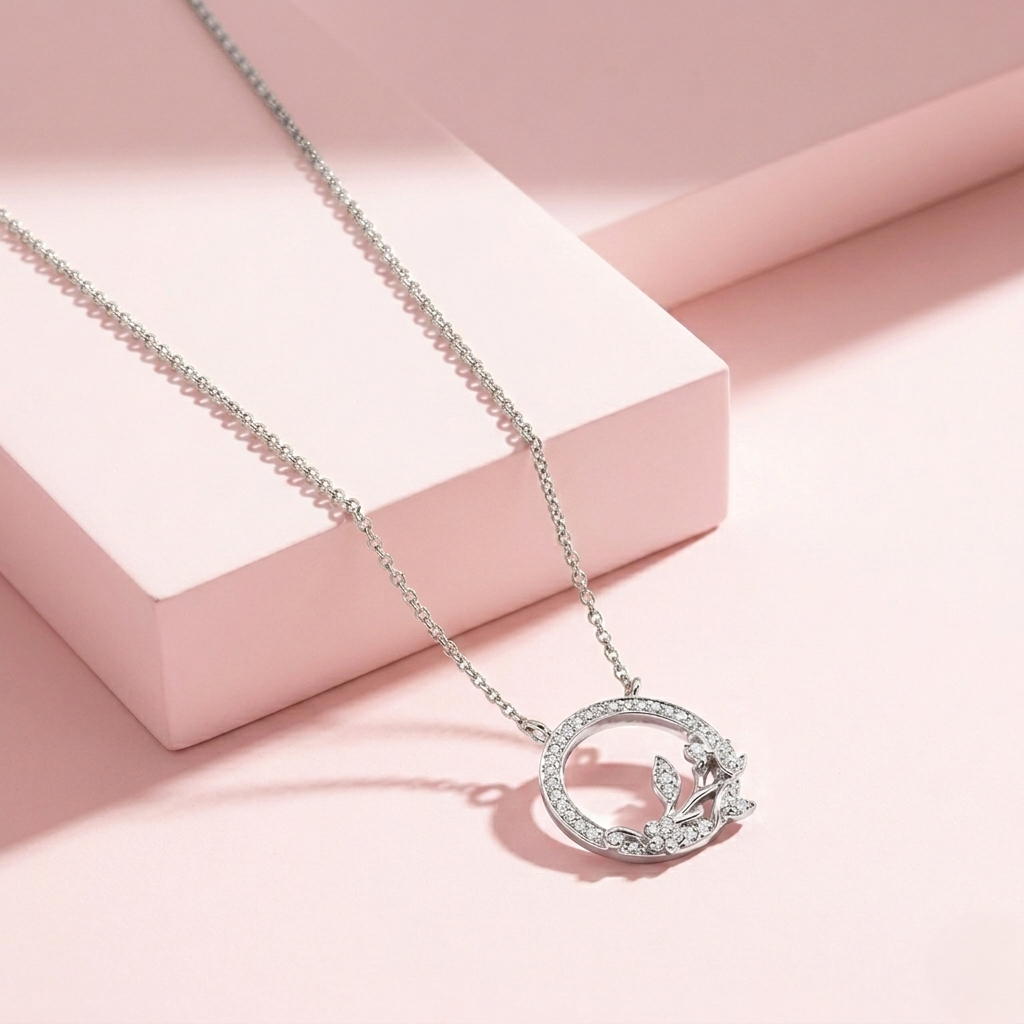 Silver Circle Necklace