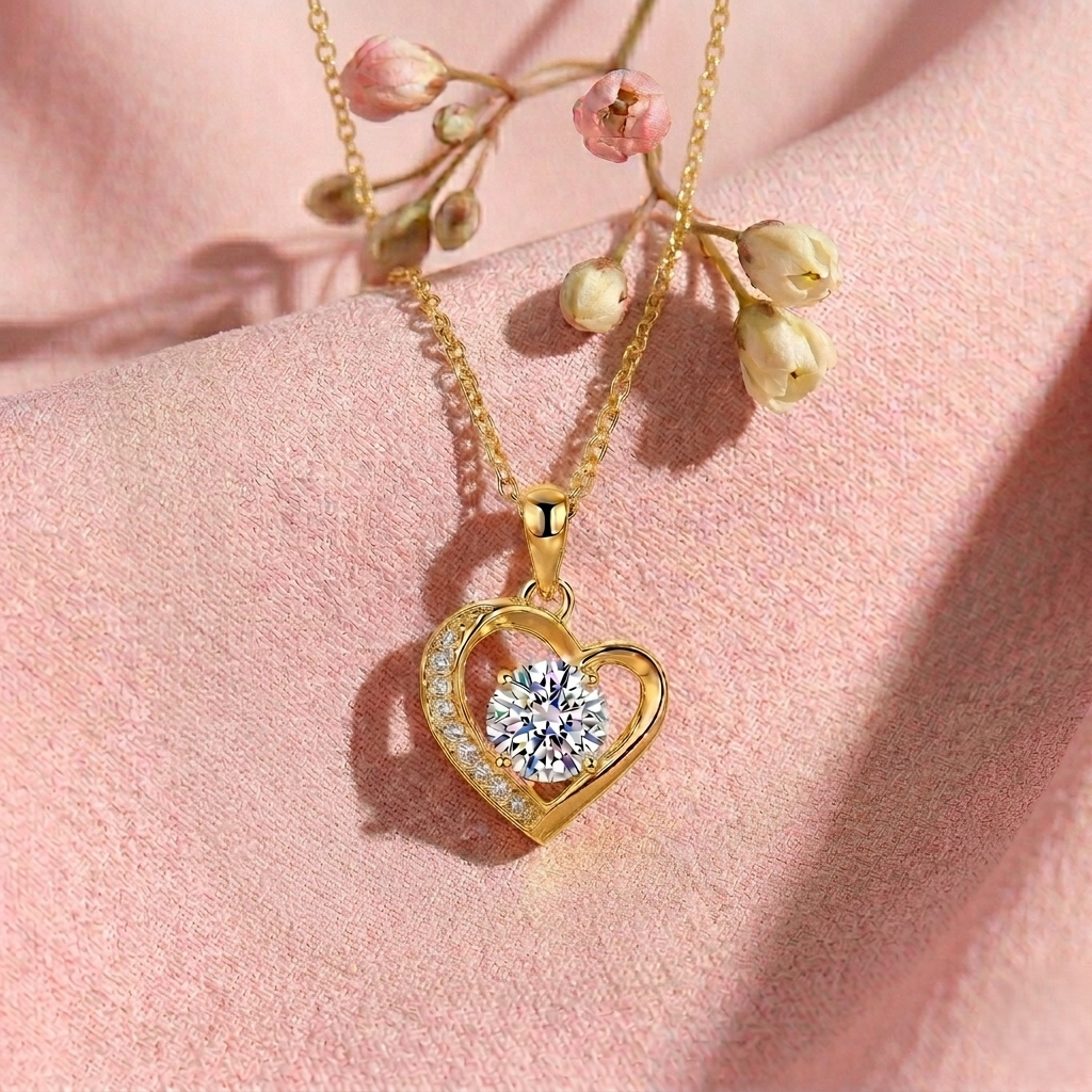 Dainty Silver Heart Necklace