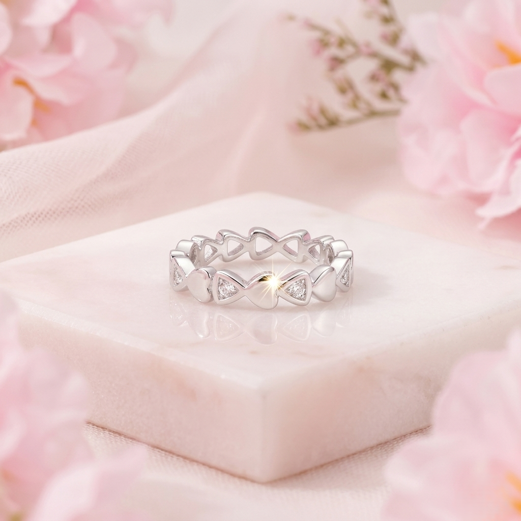 Geometric Silver Ring