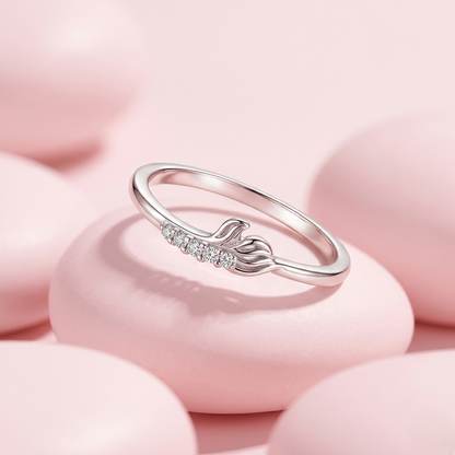 Silver Leaf Ring