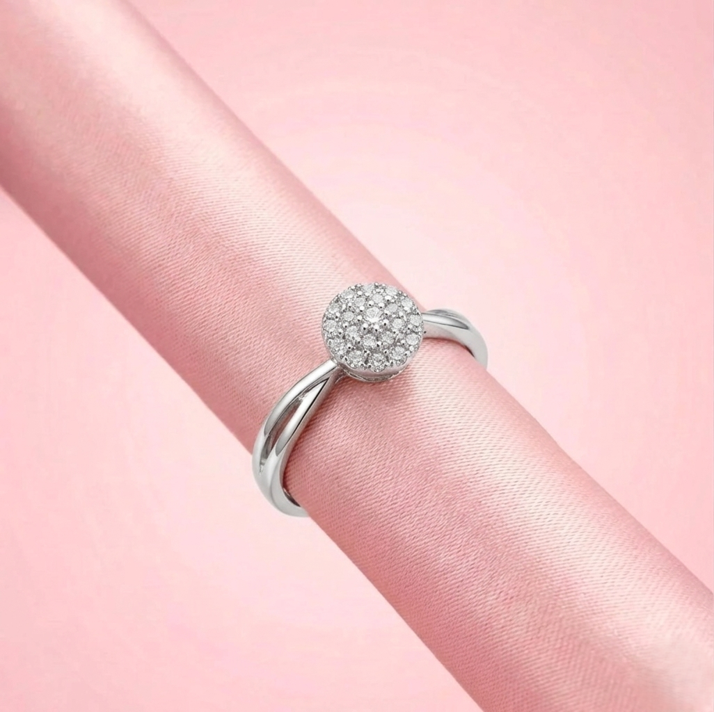 Silver Cluster Ring