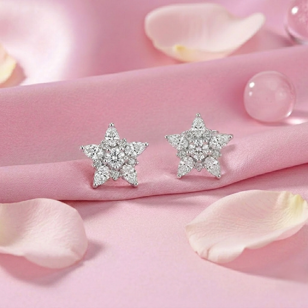 Silver Star Studs