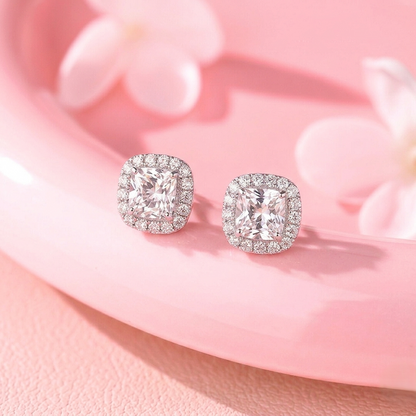 Silver Halo Earrings
